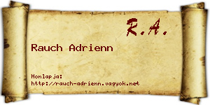 Rauch Adrienn névjegykártya